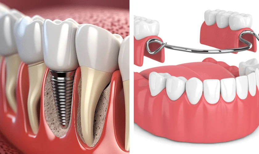 Comparison of implant-supported dentures and traditional dentures